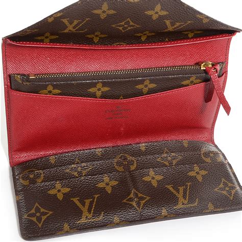 louis vuitton red canvas josephine|louis vuitton monogram wallet.